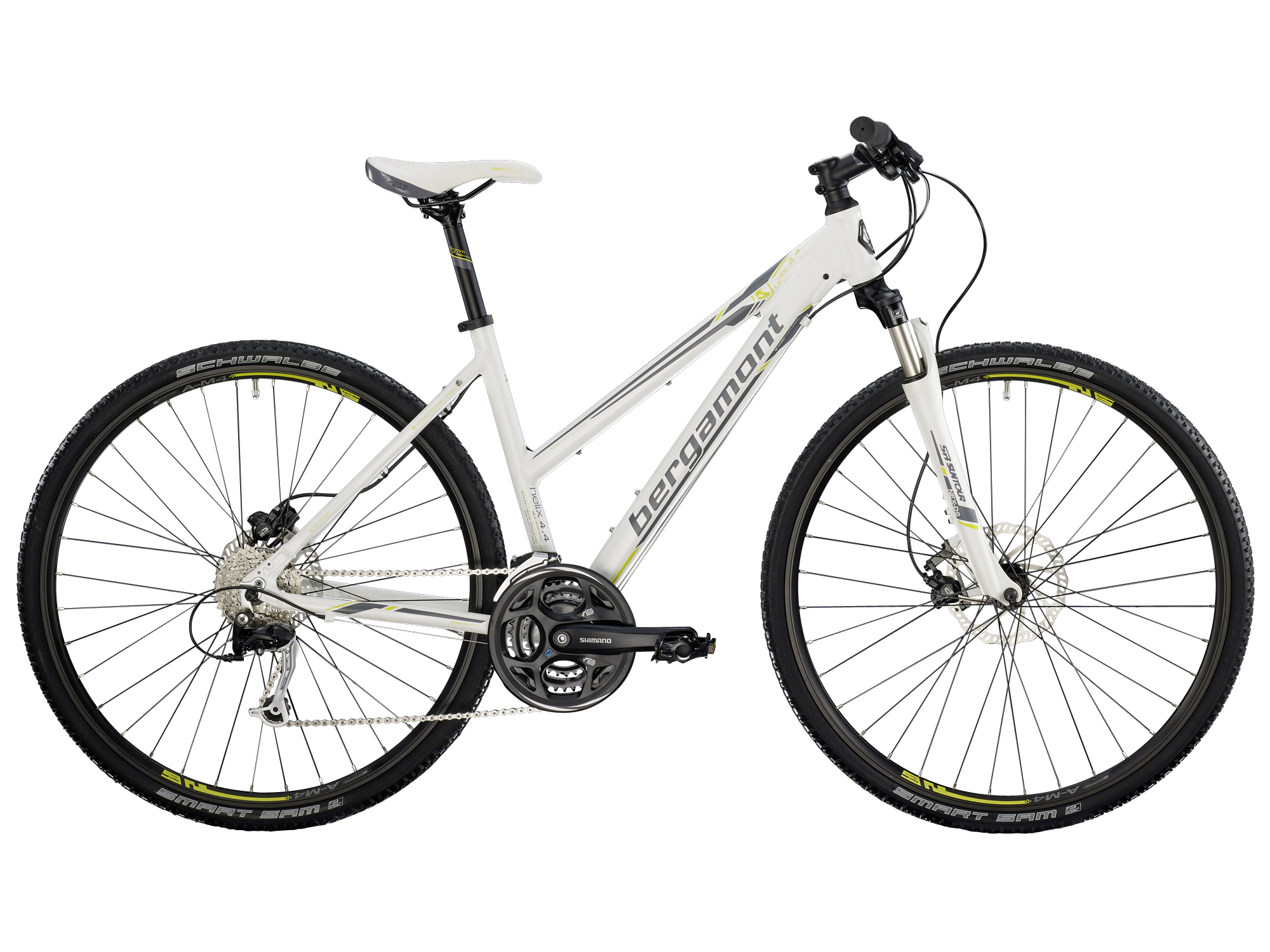 Bergamont Helix 4.4 Cross Trekking Damen Fahrrad weiß/grau