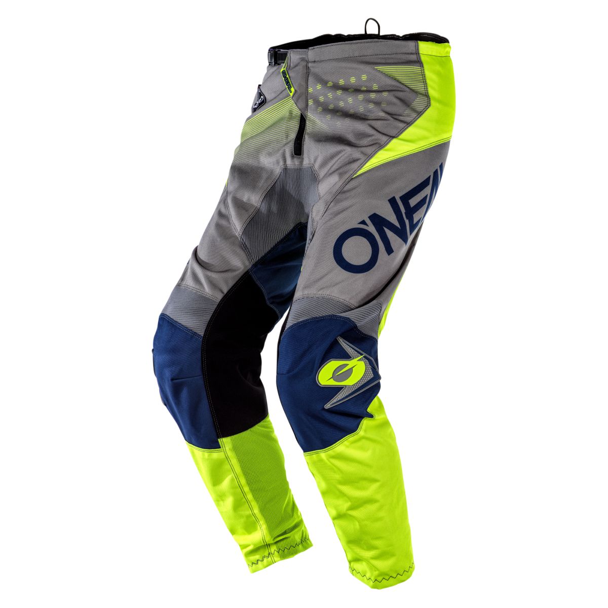 O'neal Element Factor MX DH MTB Pant Hose lang grau/blau/gelb 2020 Oneal
